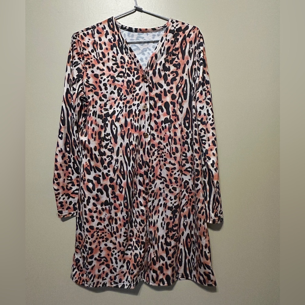 Leopard Print Mini Dress
